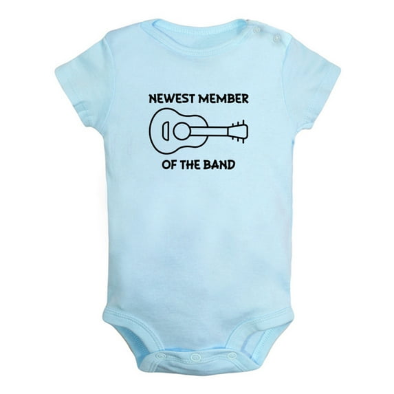 iDzn Newest Member Of The Band Funny Rompers For Babies, Newborn Baby Unisex Bodysuits, Infant Jumpsuits, Toddler 0-24 Months Kids One-Piece Oufits