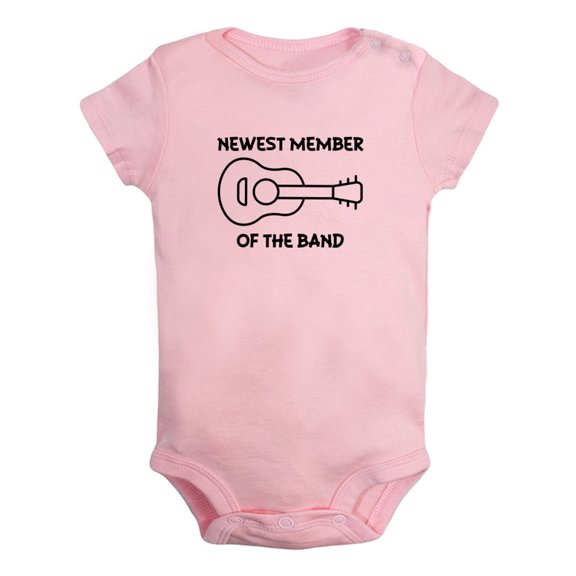 iDzn Newest Member Of The Band Funny Rompers For Babies, Newborn Baby Unisex Bodysuits, Infant Jumpsuits, Toddler 0-24 Months Kids One-Piece Oufits