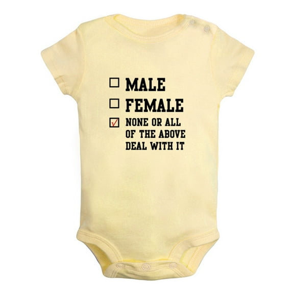 iDzn None Or All Of The Above Deal With It Funny Rompers For Babies, Newborn Baby Unisex Bodysuits, Infant Jumpsuits, Toddler 0-24 Months Kids One-Piece Oufits
