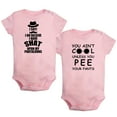 thumbnail image 1 of iDzn Pack of 2, You Ain't Cool Unless You Pee Your Pants & I Have Shat Upon My Pantaloons Funny Rompers For Babies, Newborn Baby Unisex Bodysuits, Infant Jumpsuits, Toddler One-Piece Oufits, 1 of 5