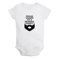 thumbnail image 1 of iDzn Proud Owner of a Bearded Dad Funny Rompers For Babies, Newborn Baby Unisex Bodysuits, Infant Jumpsuits, Toddler 0-24 Months Kids One-Piece Oufits, 1 of 4