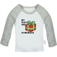 thumbnail image 1 of iDzn My Rolls Are Homemade Funny T shirt For Baby, Newborn Babies T-shirts, Infant Tops, 0-24M Kids Graphic Tees Clothing (Long Gray Raglan T-shirt, 0-6 Months), 1 of 5