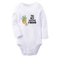 thumbnail image 1 of iDzn® Say Aloe To My Little Friend Funny Rompers, Newborn Baby Unisex Bodysuits, Infant Jumpsuits, Toddler Kids Long Sleeve Oufits (White, 0-6 Months), 1 of 4