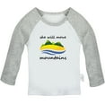thumbnail image 1 of iDzn She Will Move Mountains Funny T shirt For Baby, Newborn Babies T-shirts, Infant Tops, 0-24M Kids Graphic Tees Clothing (Long Gray Raglan T-shirt, 0-6 Months), 1 of 4