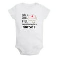 thumbnail image 1 of iDzn Take A Chill Pill My Mommy Is A Nurse Funny Rompers For Babies, Newborn Baby Unisex Bodysuits, Infant Jumpsuits, Toddler 0-24 Months Kids One-Piece Oufits, 1 of 5