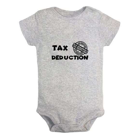 iDzn Tax Deduction Funny Rompers For Babies, Newborn Baby Unisex Bodysuits, Infant Jumpsuits, Toddler 0-24 Months Kids One-Piece Oufits
