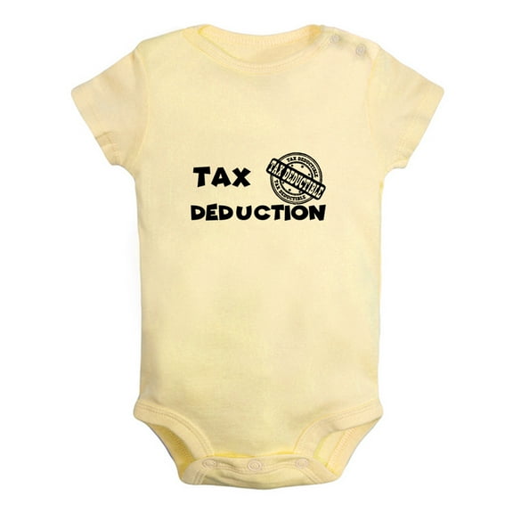 iDzn Tax Deduction Funny Rompers For Babies, Newborn Baby Unisex Bodysuits, Infant Jumpsuits, Toddler 0-24 Months Kids One-Piece Oufits