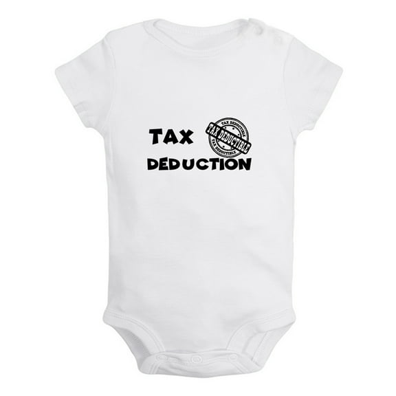 iDzn Tax Deduction Funny Rompers For Babies, Newborn Baby Unisex Bodysuits, Infant Jumpsuits, Toddler 0-24 Months Kids One-Piece Oufits