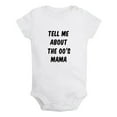 thumbnail image 1 of iDzn Tell Me About The 00's Mama Funny Rompers For Babies, Newborn Baby Unisex Bodysuits, Infant Jumpsuits, Toddler 0-24 Months Kids One-Piece Oufits, 1 of 5