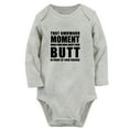 thumbnail image 1 of iDzn That Awkward Moment Funny Rompers, Newborn Baby Unisex Bodysuits, Infant Jumpsuits, Toddler Kids Long Sleeve Oufits (Gray, 0-6 Months), 1 of 4