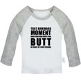 thumbnail image 1 of iDzn That Awkward Moment Funny T shirt For Baby, Newborn Babies T-shirts, Infant Tops, 0-24M Kids Graphic Tees Clothing (Long Gray Raglan T-shirt, 18-24 Months), 1 of 4