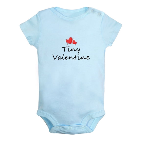 iDzn Tiny Valentine Funny Rompers For Babies, Newborn Baby Unisex Bodysuits, Infant Jumpsuits, Toddler 0-24 Months Kids One-Piece Oufits