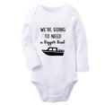thumbnail image 1 of iDzn® We're Going to Need a Bigger Boat Funny Rompers, Newborn Baby Unisex Bodysuits, Infant Jumpsuits, Toddler Kids Long Sleeve Oufits (White, 0-6 Months), 1 of 4
