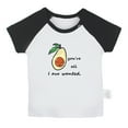 thumbnail image 1 of iDzn You're All I Avo Wanted Funny T shirt For Baby, Newborn Babies T-shirts, Infant Fruit Avocado Tops, 0-24M Kids Graphic Tees Clothing (Short Black Raglan T-shirt, 0-6 Months), 1 of 5