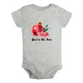 thumbnail image 1 of iDzn You're the Pom Funny Rompers For Babies, Newborn Baby Unisex Bodysuits, Infant Pomegranate Jumpsuits, Toddler 0-12 Months Kids One-Piece Oufits (Gray, 0-6 Months), 1 of 5