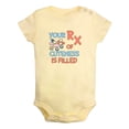 thumbnail image 1 of iDzn Your RX of Cuteness is Filled Funny Rompers For Babies, Newborn Baby Unisex Bodysuits, Infant Jumpsuits, Toddler 0-24 Months Kids One-Piece Oufits, 1 of 5