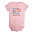 thumbnail image 1 of iDzn Your RX of Cuteness is Filled Funny Rompers For Babies, Newborn Baby Unisex Bodysuits, Infant Jumpsuits, Toddler 0-24 Months Kids One-Piece Oufits, 1 of 5