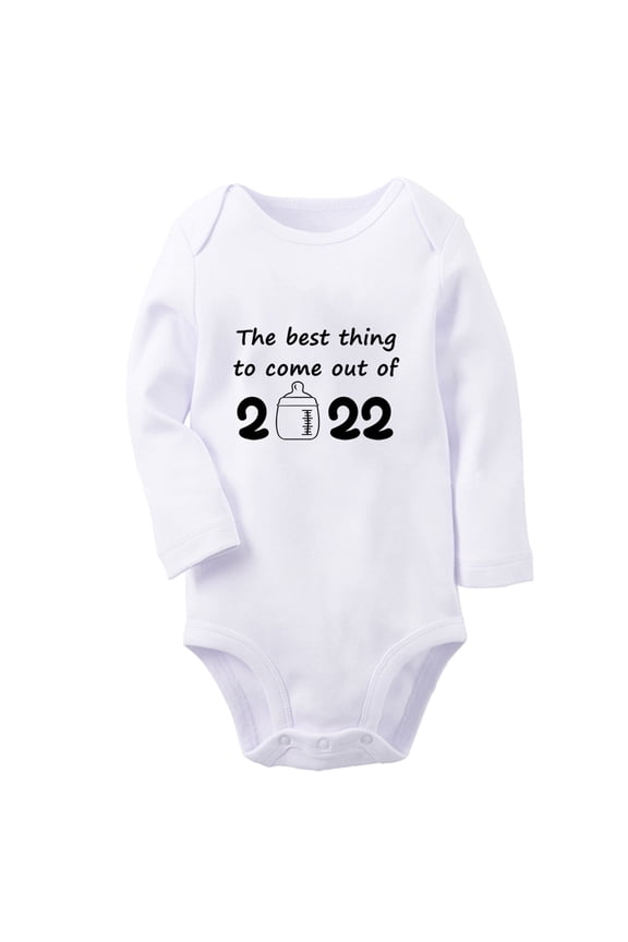 ® the best thing to come out of 2022 Funny Rompers, Newborn Baby Unisex Bodysuits, Infant Jumpsuits, Toddler Kids Long Sleeve Oufits (White, 6-12 Months)