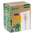 thumbnail image 1 of iECO Birch Forks - 500-Pack | Authentic Birch Wood Utensils, 1 of 6
