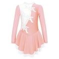thumbnail image 1 of iEFiEL Big & Little Girls Sequins Floral Figure Ice Skating Dance Dress,Sizes 4-14, 1 of 5