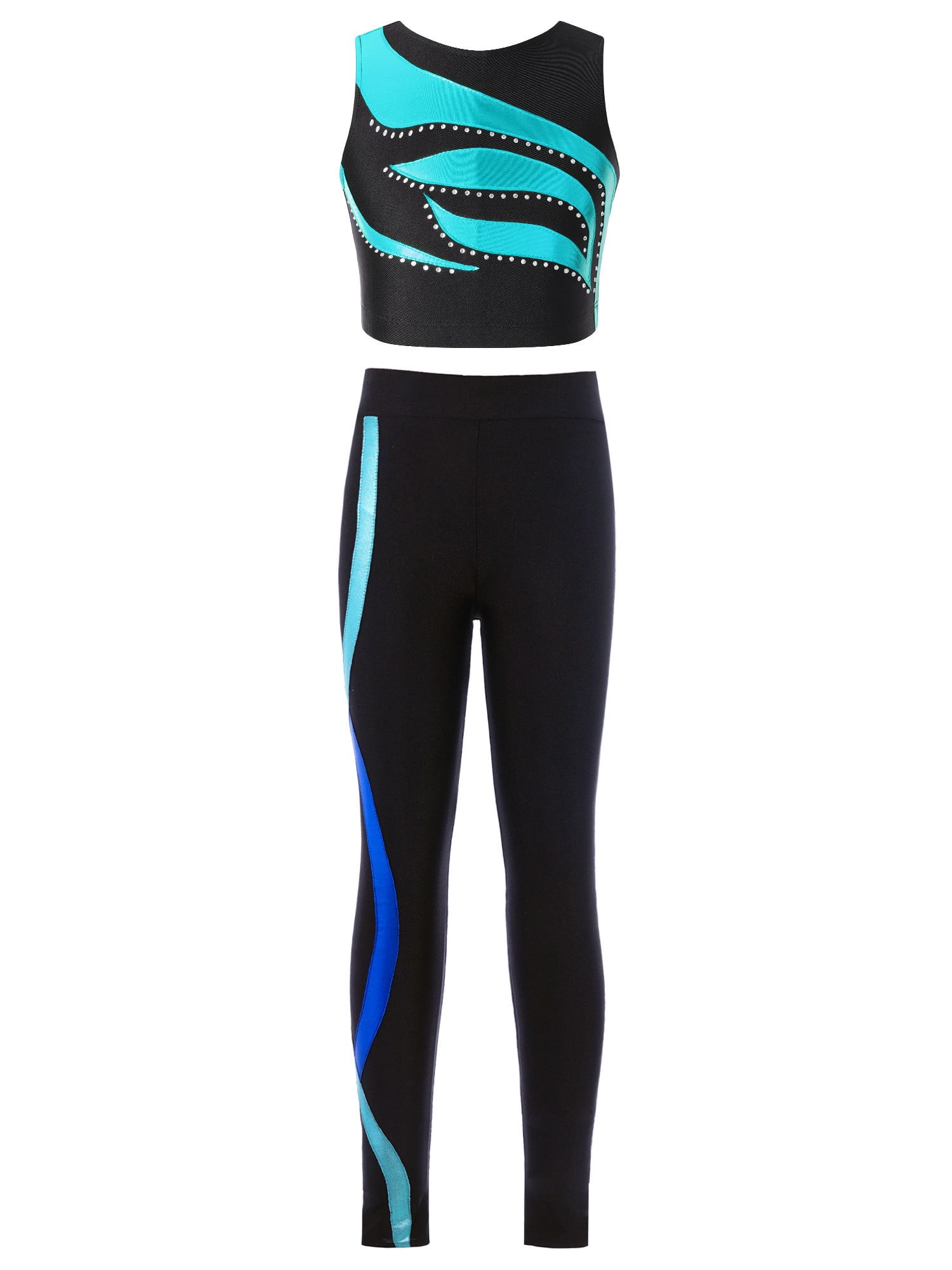 Athletic set- coral & lime main image 1