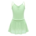 thumbnail image 1 of iEFiEL Girls Ballet Tutu Dress Ruched Neck Gymnastics Skirted Leotard Dancewear, 1 of 7
