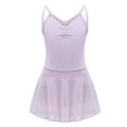 thumbnail image 1 of iEFiEL Girls Ballet Tutu Dress Ruched Neck Gymnastics Skirted Leotard Dancewear, 1 of 7