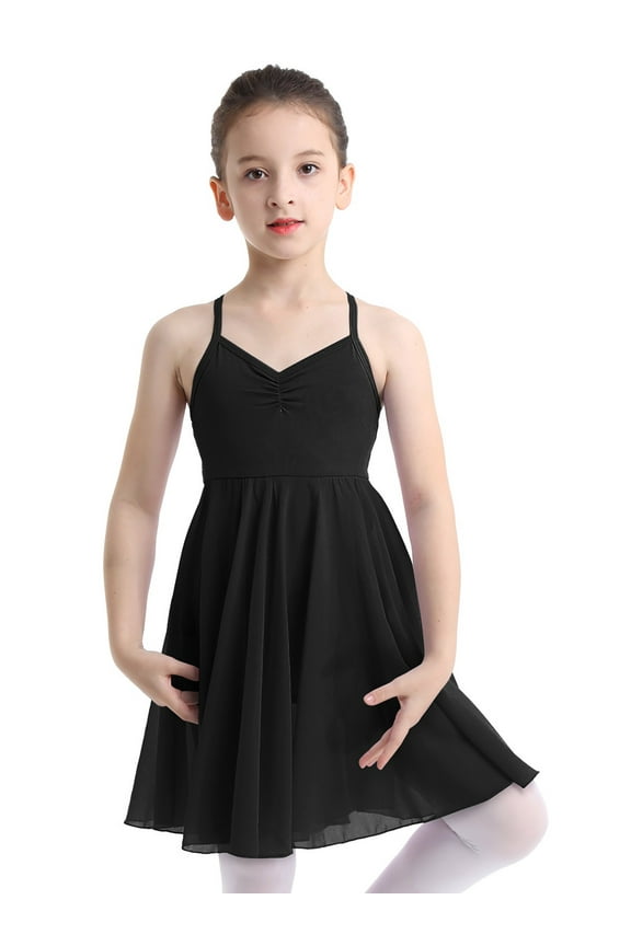 Girls Empire Waist Ballet Dance Dress Modern Lyrical Dance Costumes Dress