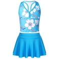 thumbnail image 1 of iEFiEL Girls Floral Tankini Set with Skirt 3pcs Set Swimsuit Bathing Suit,Sizes 4-14 Blue 12, 1 of 7