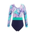 thumbnail image 1 of iEFiEL Girls Gymnastics Leotard Long Sleeves Dance Unitard Athletic Bodysuit Outfit, 1 of 7