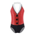 thumbnail image 1 of iEFiEL Girls Halter Sequins Ballet Dance Leotard Suit Style Collar Gymnastic Jumpsuit, 1 of 7