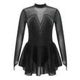 thumbnail image 1 of iEFiEL Girls Ice Skating Dress Shiny Rhinestone Ballet Dance Leotard Costume Black 6, 1 of 5