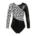 thumbnail image 1 of iEFiEL Girls Leopard Prints Ballet Dance Leotard Gymnastics Yoga Training Bodysuit Black 10, 1 of 4