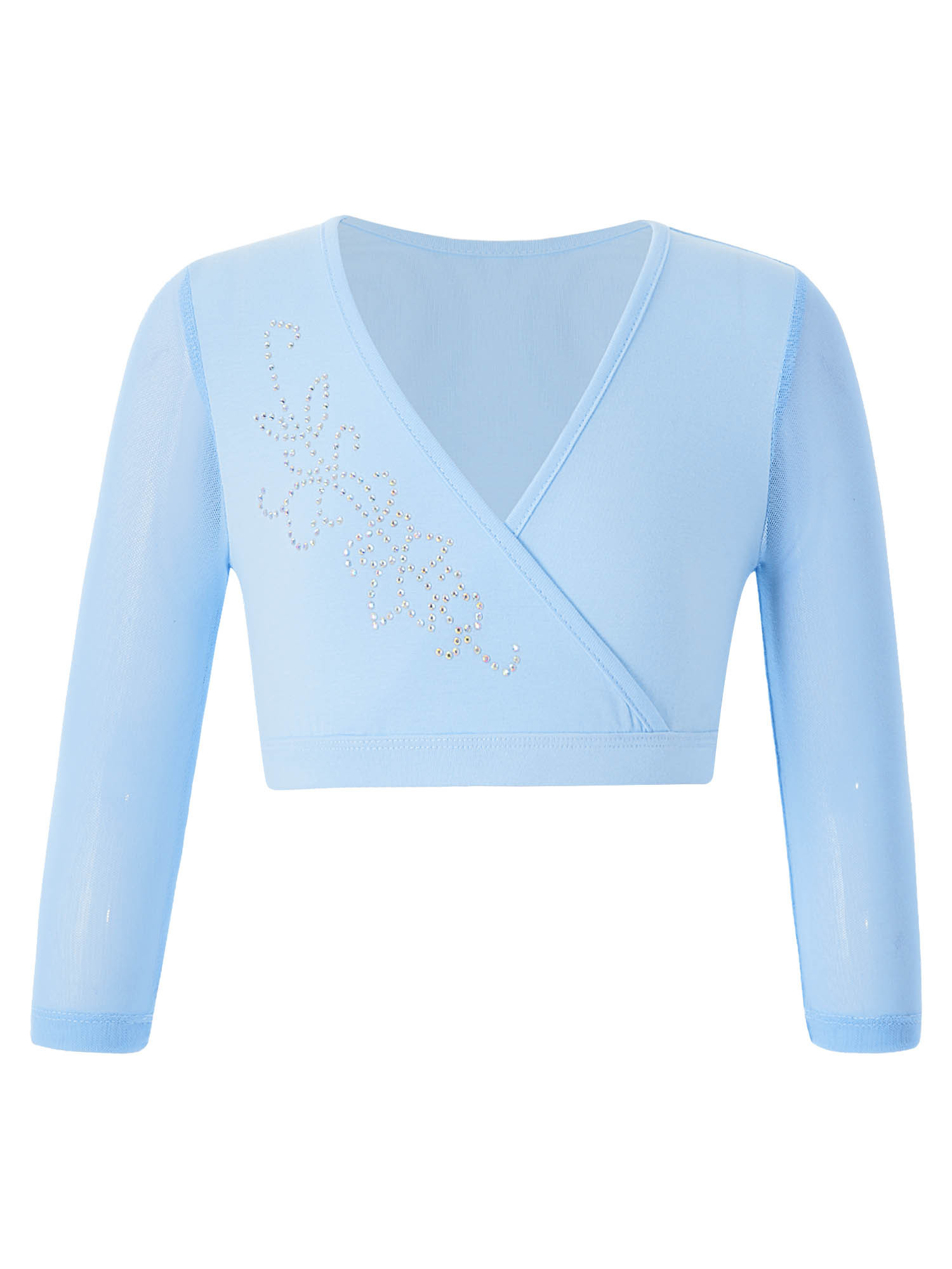 iEFiEL Girls Long Sleeve Dance Cardigan Ballerina Stage Performance