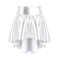 thumbnail image 1 of iEFiEL Girls Metallic Pleated Miniskirt Skort A-Line Scooter Skirt Dancewear Silver 10, 1 of 7