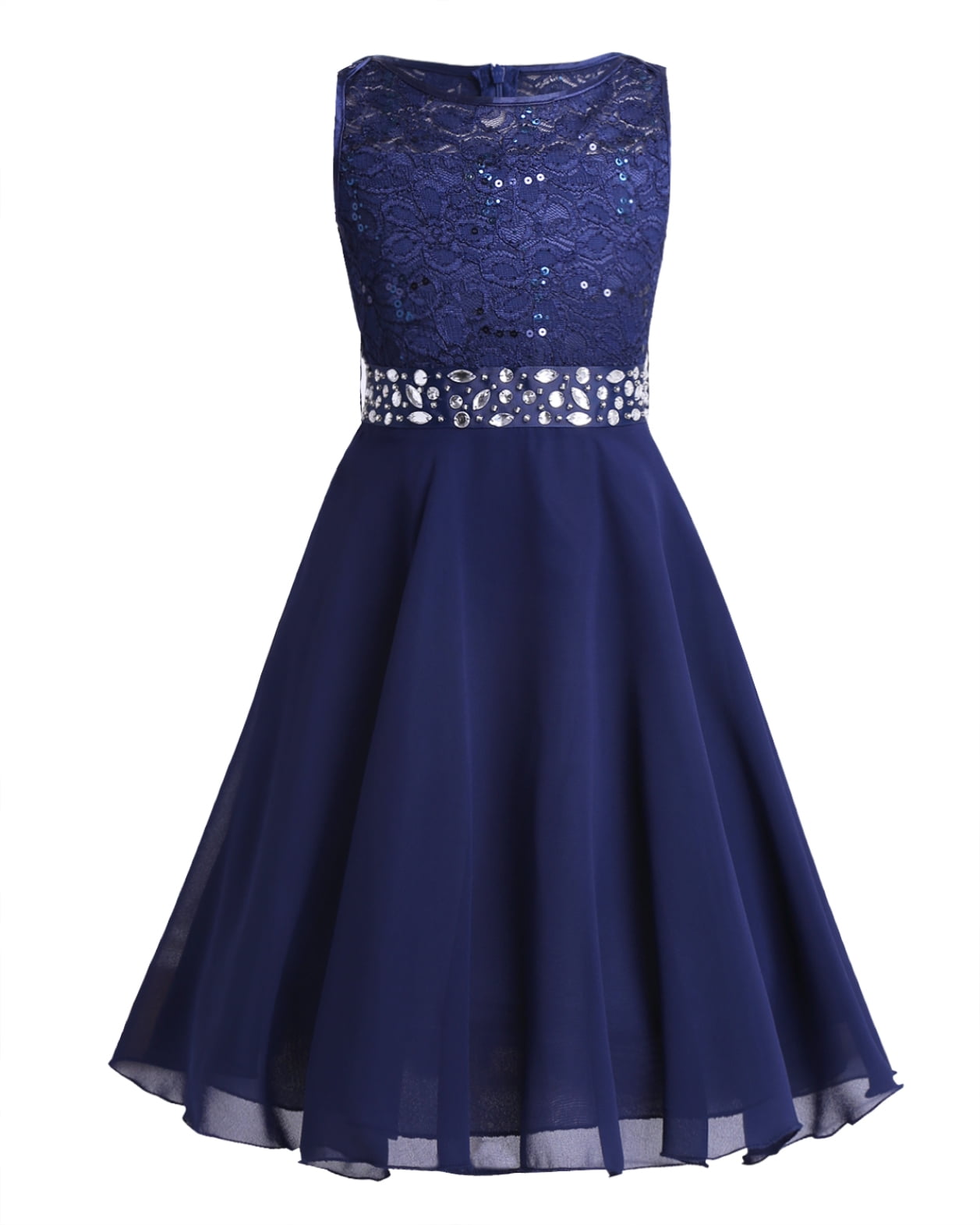Satin Navy Blue Modest Islamic Clothing Wedding Dress 22840L -  Neva-style.com