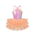 thumbnail image 1 of iEFiEL Girls Shine Dancewear Sequins Spaghetti Straps Ballet Tutu Leotard, 1 of 7