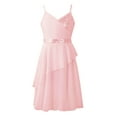 thumbnail image 1 of iEFiEL Girls Shiny Sequins Camisole Leotard Dance Dress for Ballet Lyrical Jazz Performance Pink 8, 1 of 7