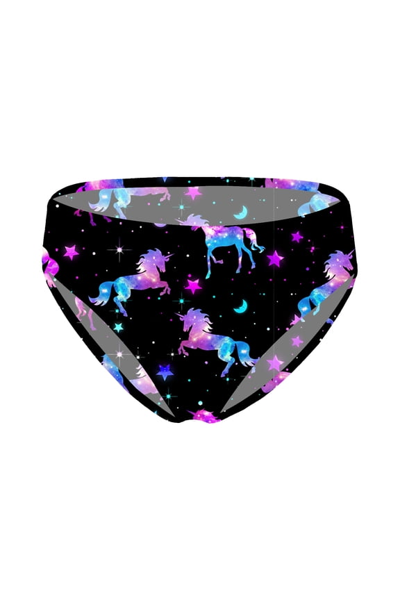 Girls Swim Bikini Bottoms Youth Swimming Briefs Beach Bathing Suit Swimwear Night Pegasus 16