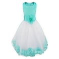 thumbnail image 1 of iEFiEL Girls Wedding Birthday Party Flower Dress Bowknot Tulle Princess Dress, 1 of 7