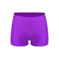 thumbnail image 1 of iEFiEL Kids Boys Gymnastics Shorts Gymnastics Training Competition Biker Shorts Purple 12, 1 of 5