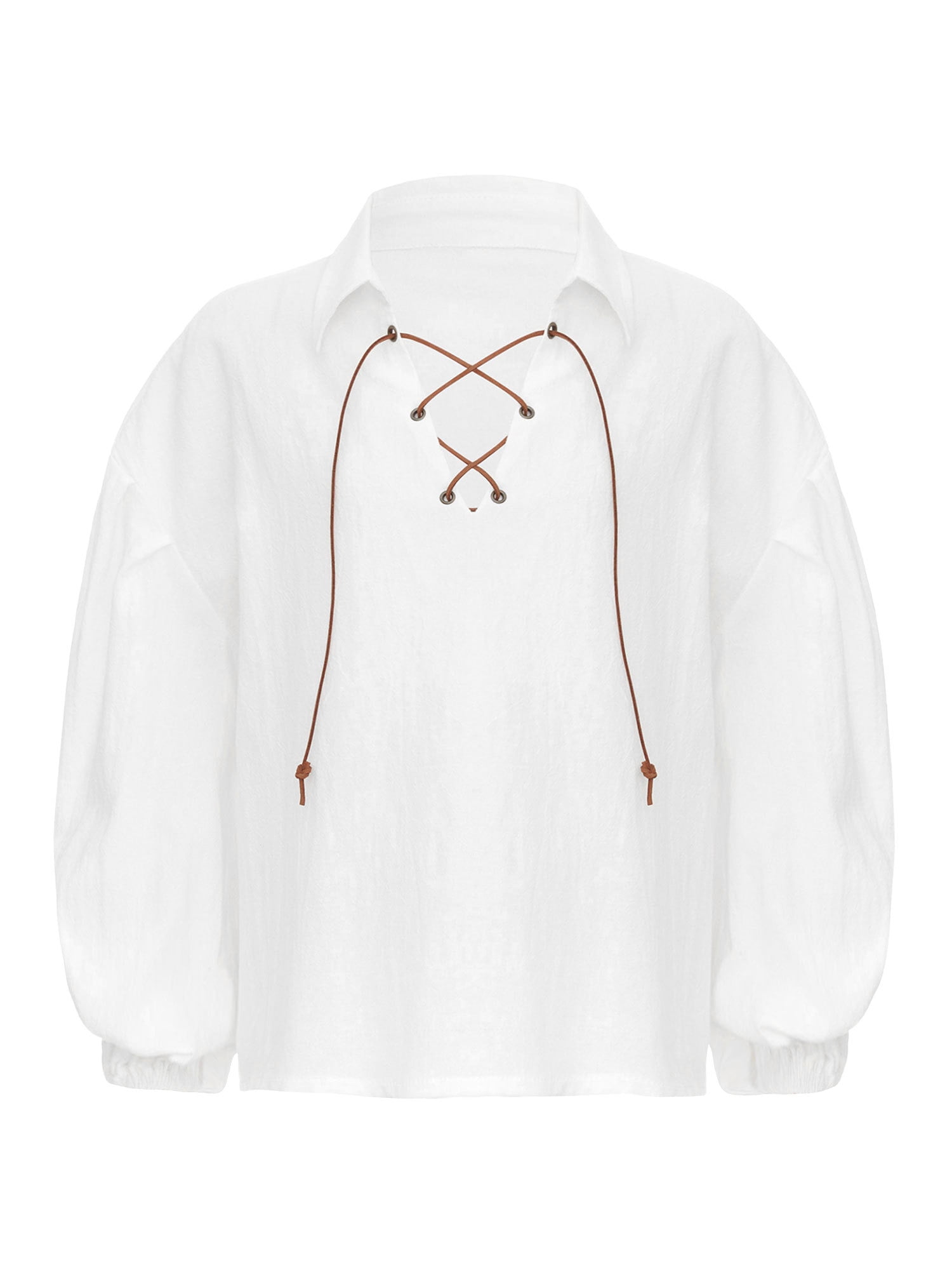 iEFiEL Kids Boys Ruffled Victorian Shirt Tops Vintage Medieval