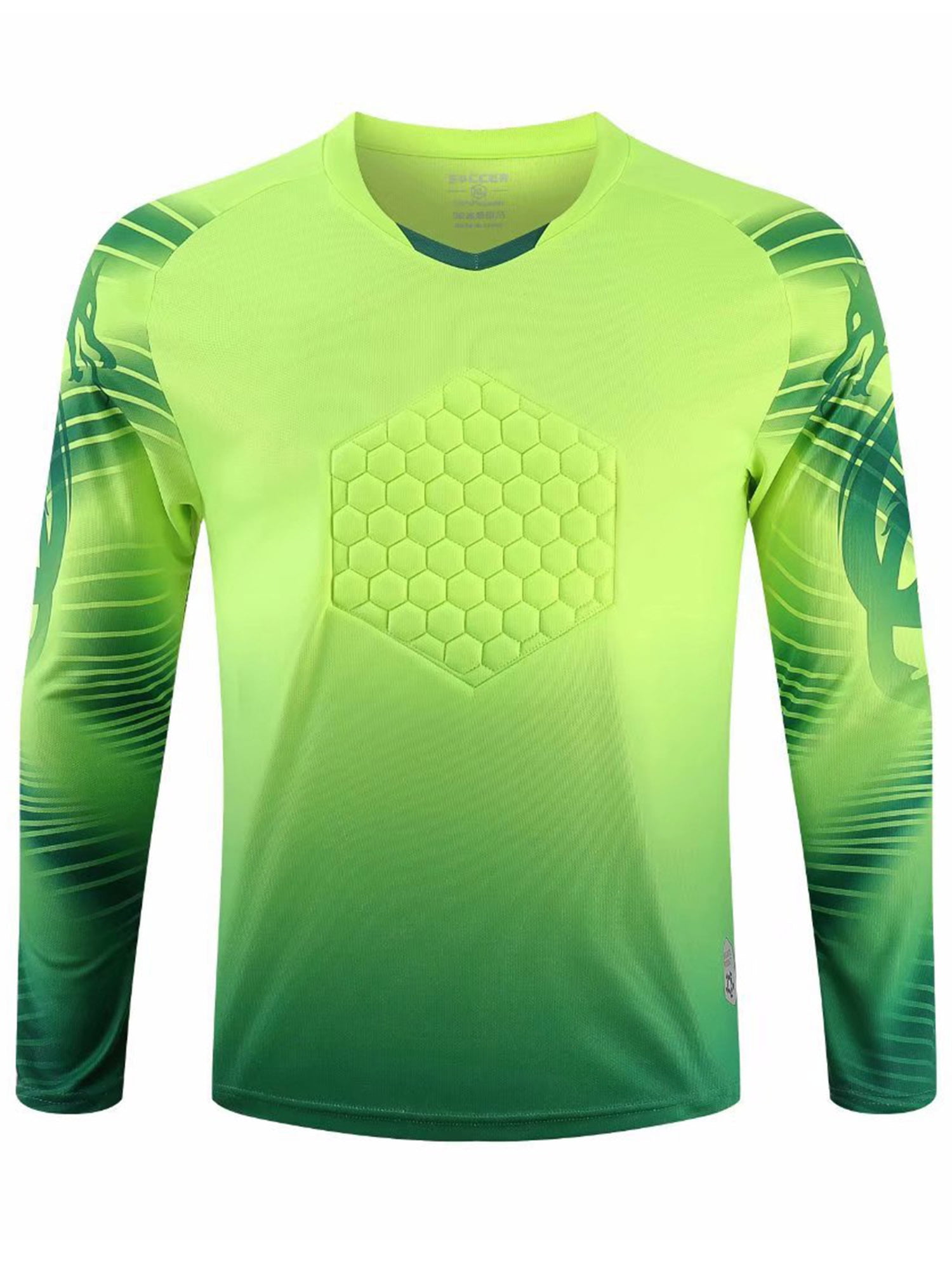 iEFiEL Kids Boys Soccer Goalkeeper Jersey Padded Goalie Shirt Long