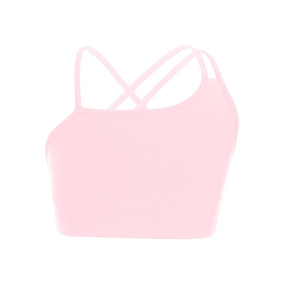 iEFiEL Kids Girls Asymmetrical Spaghetti Straps Tank Top Sleeveless Strappy Back Sports Dance Vest