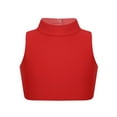 thumbnail image 1 of iEFiEL Kids Girls Athletic Ballet Dance Sports Crop Tops Vest Gymnastics Tank Top Dancewear Red 12, 1 of 7