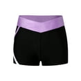 thumbnail image 1 of iEFiEL Kids Girls Ballet Dance Shorts Gym Yoga Cycling Shorts Activewear Lavender 10, 1 of 5