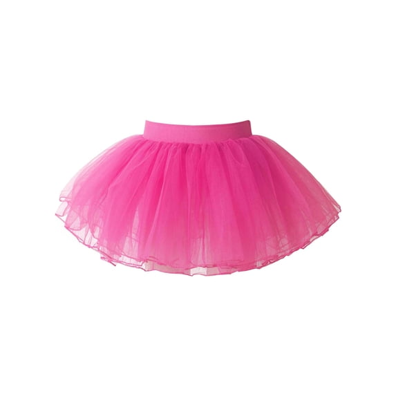 iEFiEL Kids Girls Ballet Dance Tulle Tutu Skirt Elastic Waistband Skirt Dancewear
