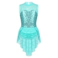 thumbnail image 1 of iEFiEL Kids Girls Floral Lace Dance Leotard Dress Sequins Ice Skating Ballet Dance Dress, 1 of 7