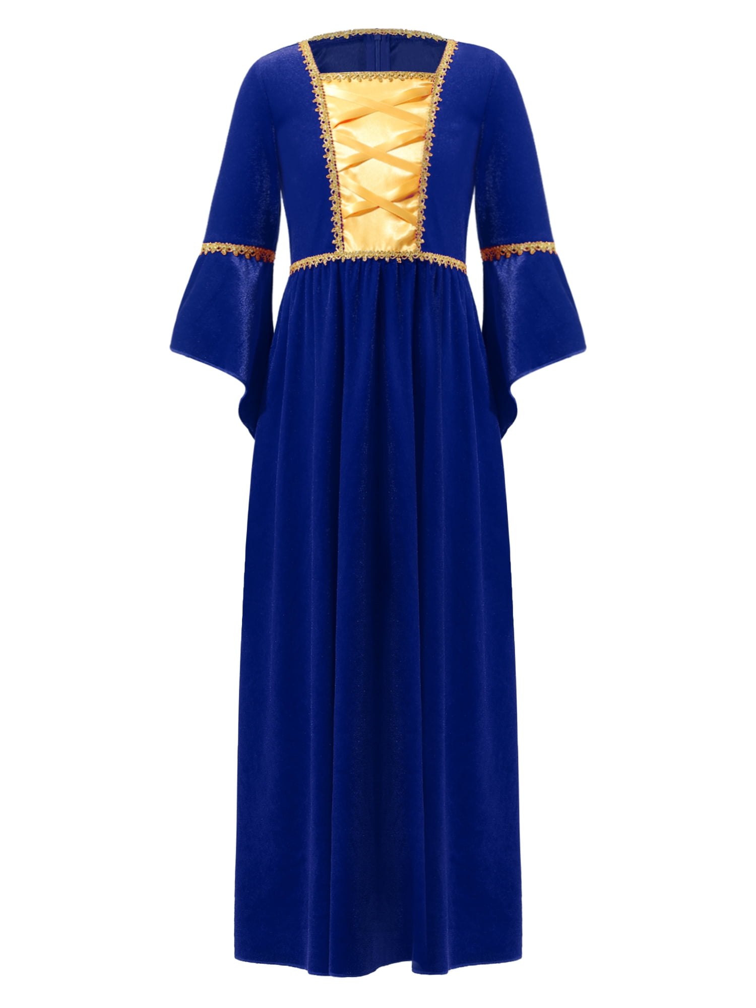 iEFiEL Kids Girls Medieval Princess Costume Renaissance Royalty Queen