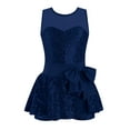 thumbnail image 1 of iEFiEL Kids Girls Sequins Ballet Dance Dress Bowknot Waist Jazz Costume Navy Blue 14, 1 of 5